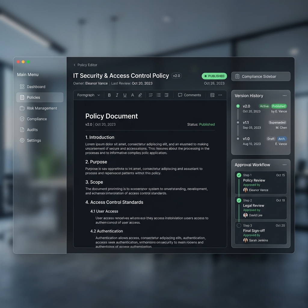 Policy Management Mockup